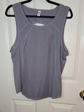 90 Degree By Reflex Gray Performance Tank Top